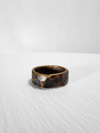 Hammered Brass Ring