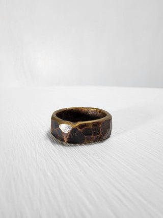 Hammered Brass Ring