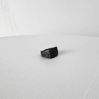 Dusk's Chains - Signet Ring - Midnight's Honor - Stainless Steel Ring