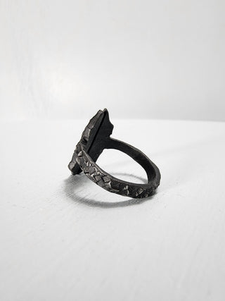 Black Gothic Stainless Steel Ring