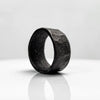 Black Hammered Stainless Steel Ring