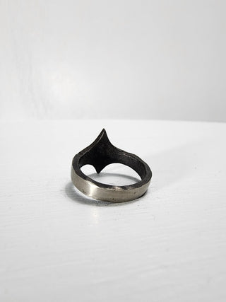 Polished Stainless Steel Star Ring