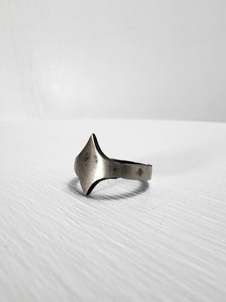 Polished Stainless Steel Star Ring