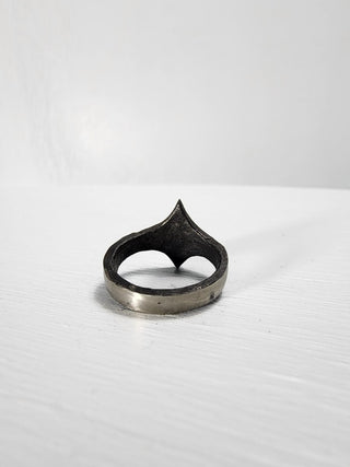 Polished Stainless Steel Star Ring