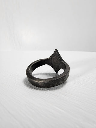 Black Stainless Steel Star Ring