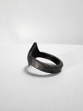 Black Stainless Steel Star Ring