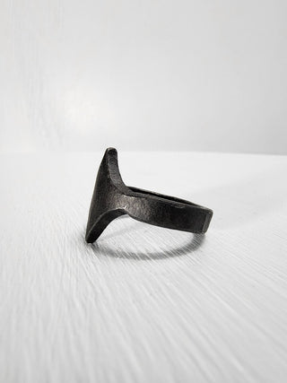 Black Stainless Steel Star Ring