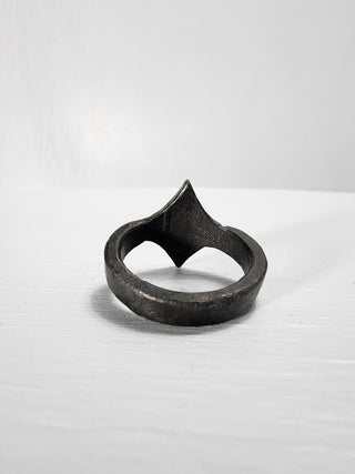 Black Stainless Steel Star Ring