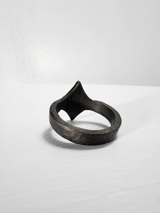 Black Stainless Steel Star Ring