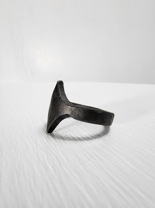 Black Stainless Steel Star Ring