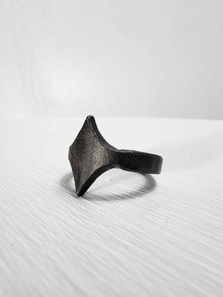 Black Stainless Steel Star Ring