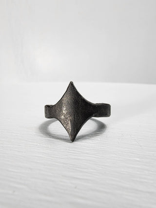 Black Stainless Steel Star Ring