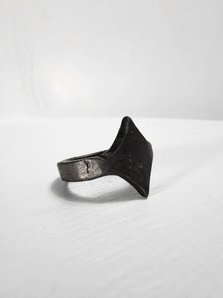 Black Stainless Steel Star Ring