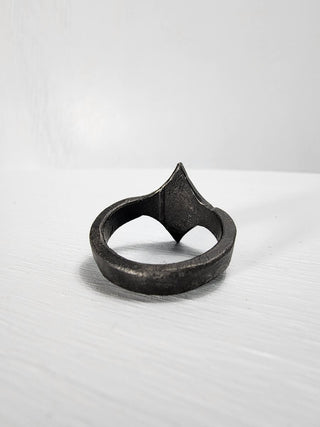 Black Stainless Steel Star Ring