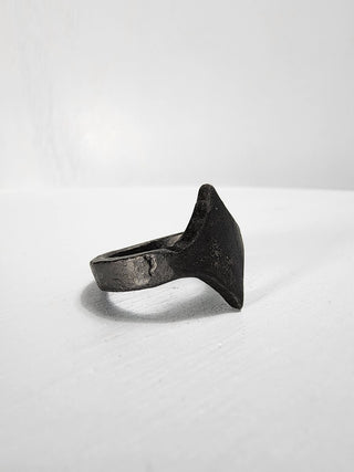 Black Stainless Steel Star Ring