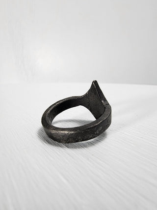 Black Stainless Steel Star Ring