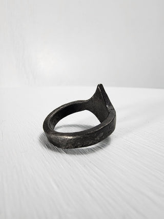 Black Stainless Steel Star Ring