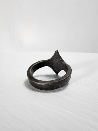 Black Stainless Steel Star Ring