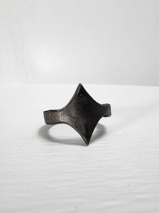 Black Stainless Steel Star Ring