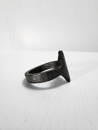 Black Stainless Steel Star Ring