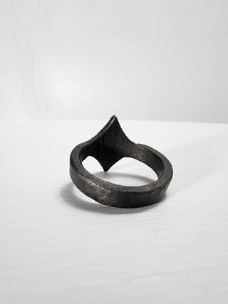 Black Stainless Steel Star Ring