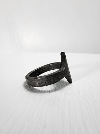 Black Stainless Steel Star Ring