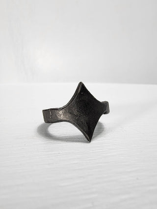 Black Stainless Steel Star Ring