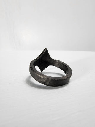 Black Stainless Steel Star Ring