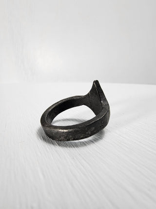 Black Stainless Steel Star Ring