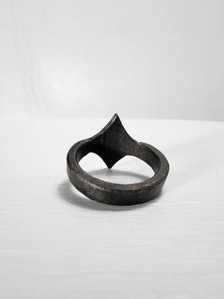 Black Stainless Steel Star Ring