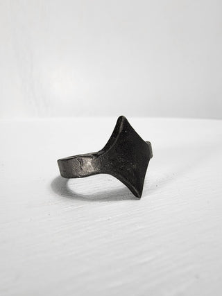 Black Stainless Steel Star Ring