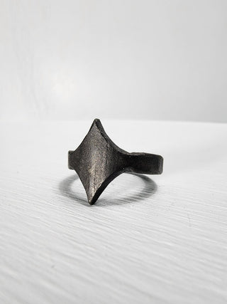 Black Stainless Steel Star Ring