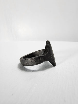 Black Stainless Steel Star Ring