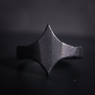 Black Stainless Steel Star Ring