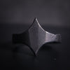 Black Stainless Steel Star Ring